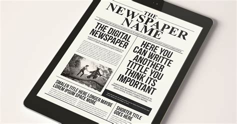 create a digital newspaper.